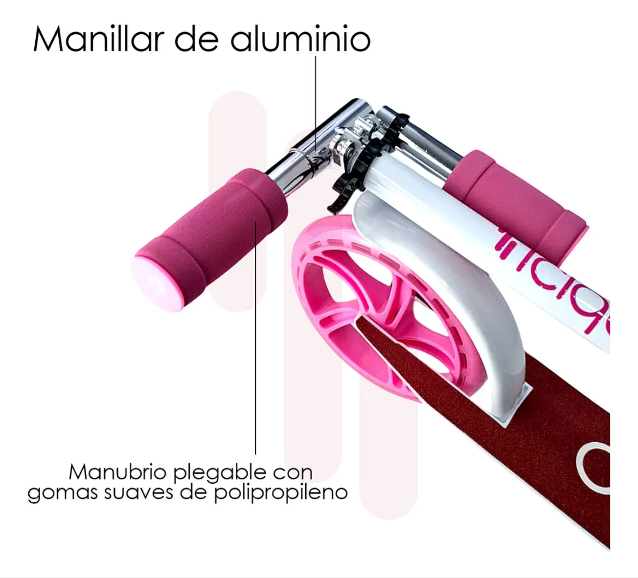 Scooter Patin Del Diablo Ajustable Y plegable para Adultos