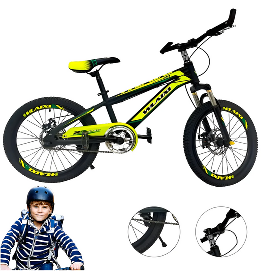 Bicicleta de Paseo Infantil R20 Sport Mountain Cuadro 20 Color Verde Neón