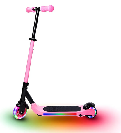 Patin Scooter Eléctrico Infantil Ajustable Con Luces