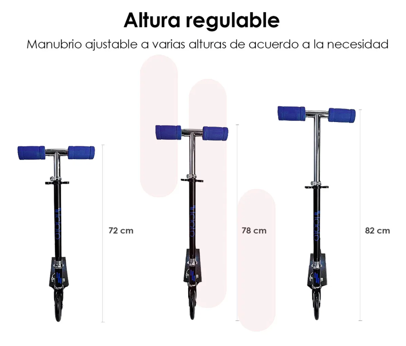 Scooter Patín Del Diablo para Niños Altura Ajustable ICIQLO