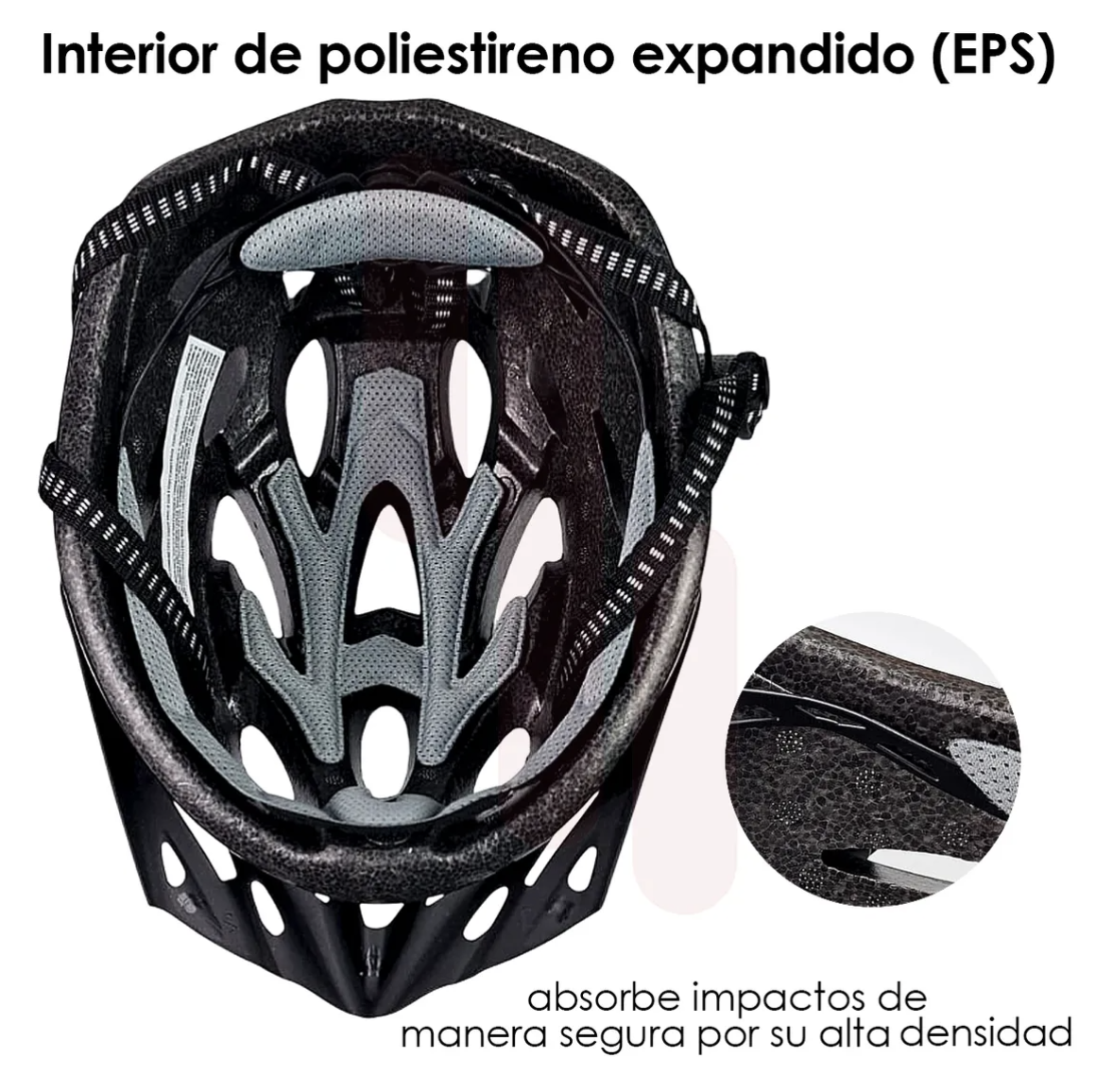 Casco De Bicicleta para Adulto Ajustable Con Vicera / Unitalla