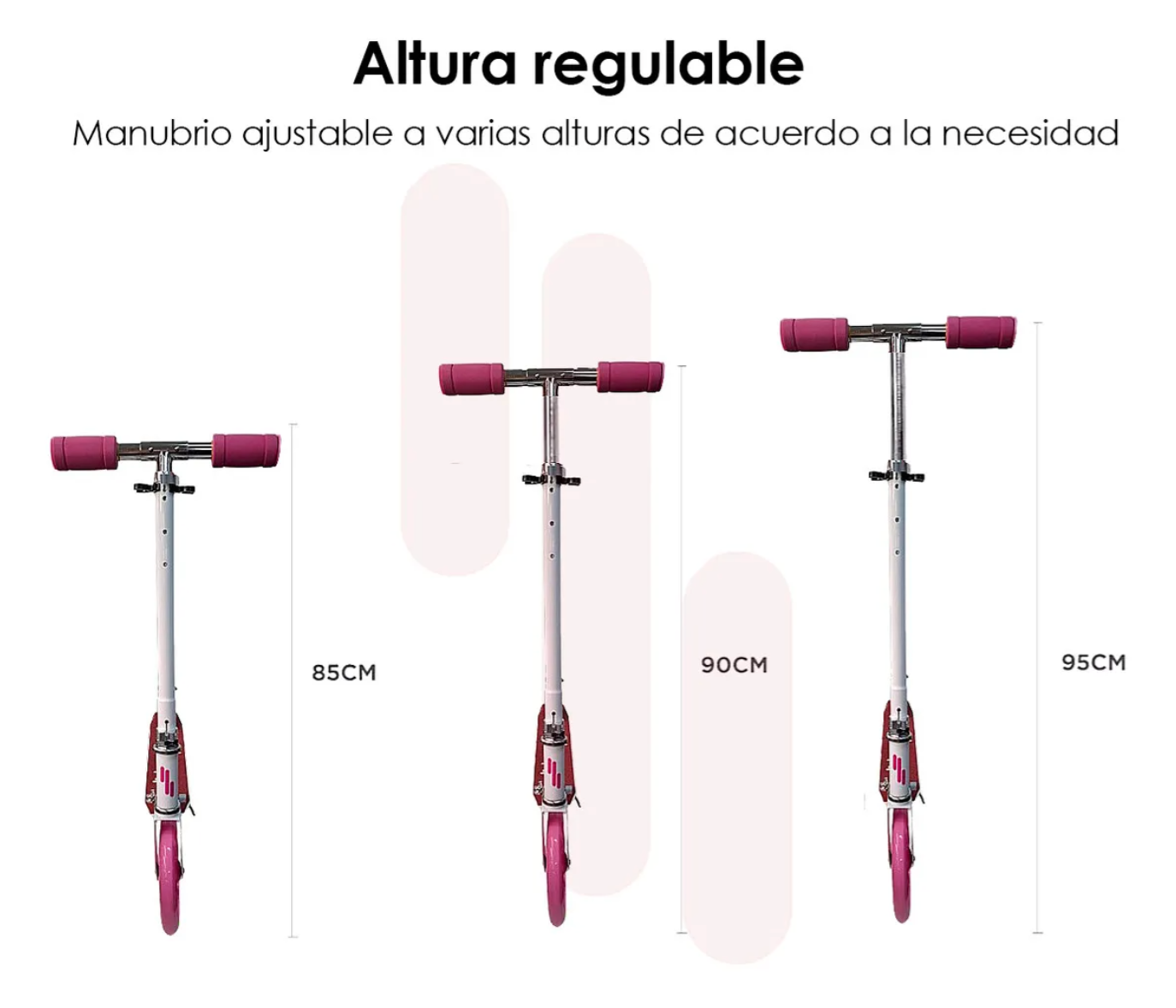 Scooter Patin Del Diablo Ajustable Y plegable para Adultos