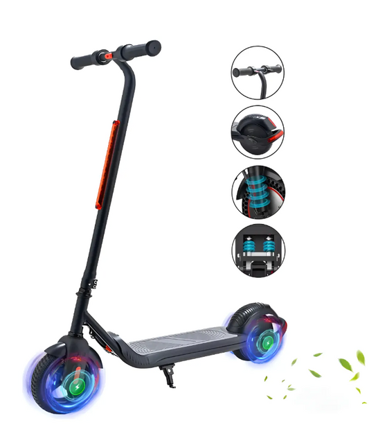 Scooter Electrico Vel 16 Km/h 150w Para Niños Color Negro
