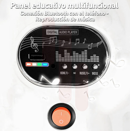 Go Kart Eléctrico Para Niños de Giro 360° Luz y sonido Bluetooth