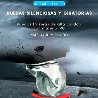 Go Kart Eléctrico Para Niños de Giro 360° Luz y sonido Bluetooth