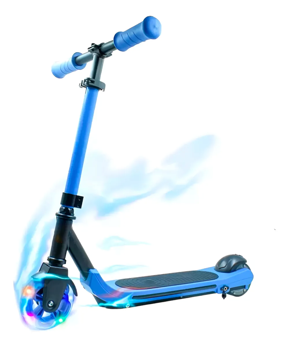 Patin Scooter Eléctrico Infantil Ajustable Con Luces